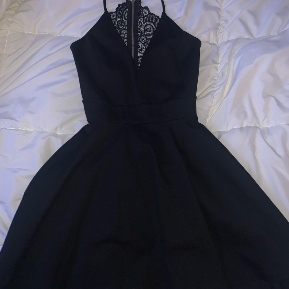 black semi formal dress